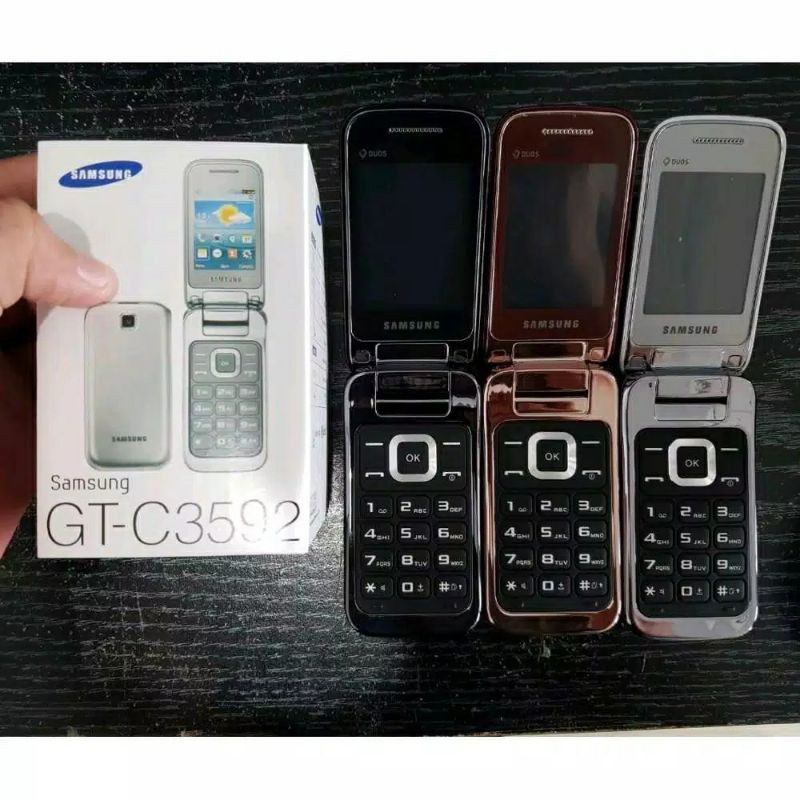 Promo Hp handphone samsung lipat GT-C3592 berkamera NEW