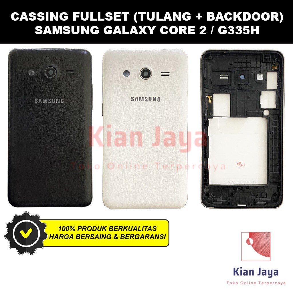 Cassing Casing Housing Fullset Hp Samsung Galaxy Core 2 G355H Original