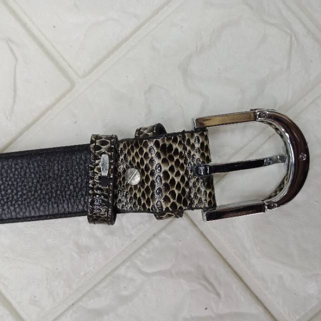 Ikat Pinggang motif kulit ular (unisex)