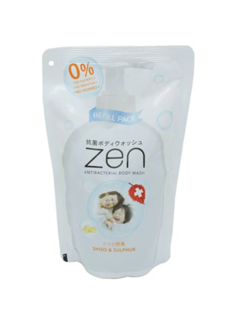 Zen Antibacterial Body Wash Shiso &amp; Sandalwood | Sea Salt  450ml Sabun Mandi Cair