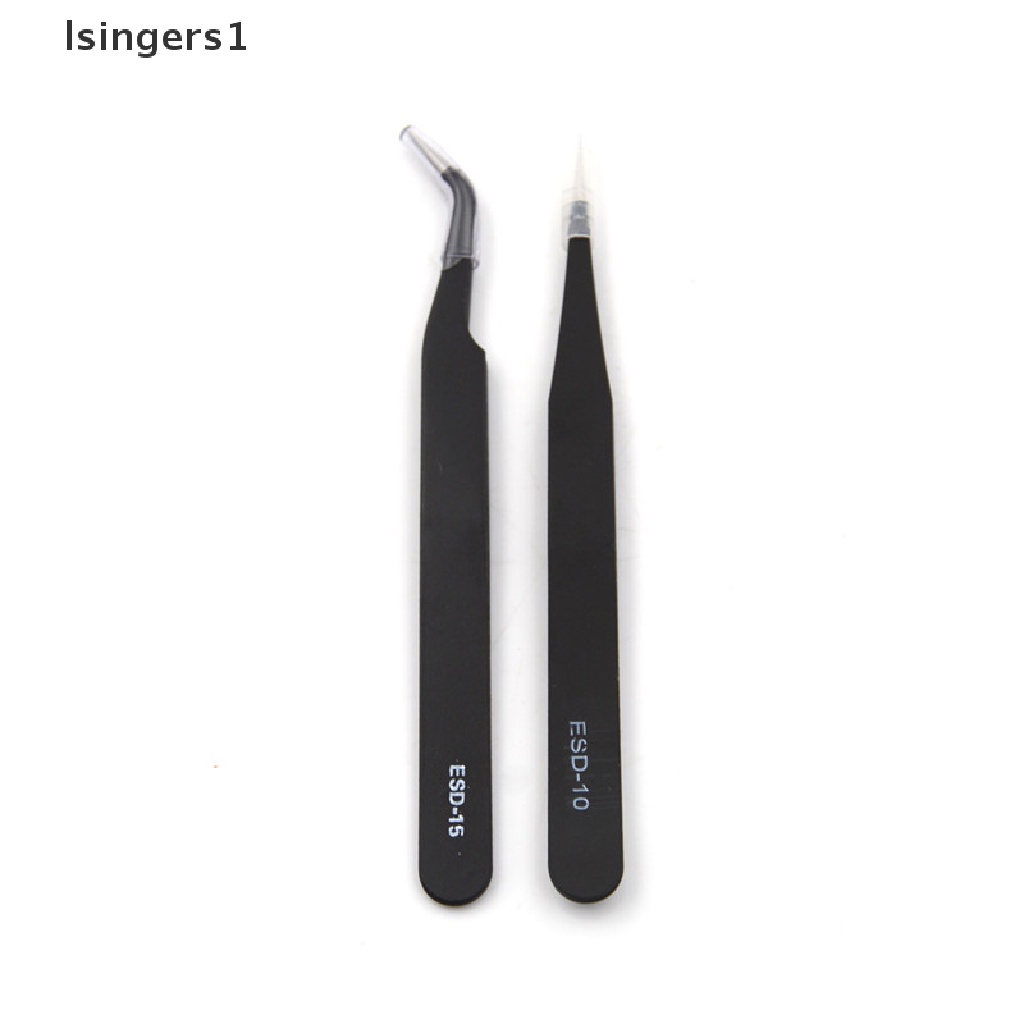 (lsingers1) 2pcs / set Pinset Anti Statis Warna Hitam