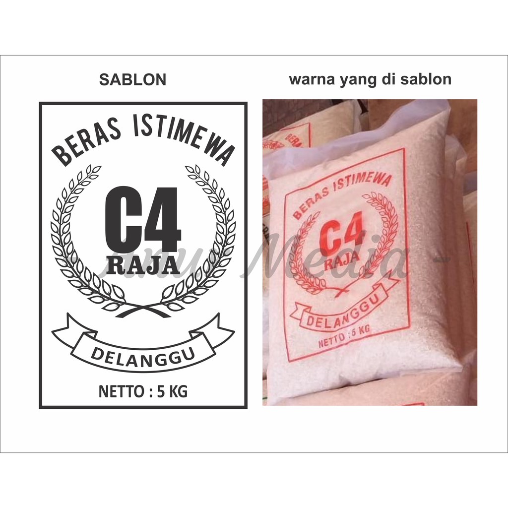 

Sablon Plastik 3KG/5KG Custom Madiun