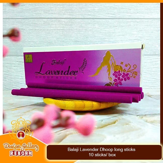 Dupa/ Hio Wangi Harum Balaji Lavender Dhoop long sticks 10 sticks/ box