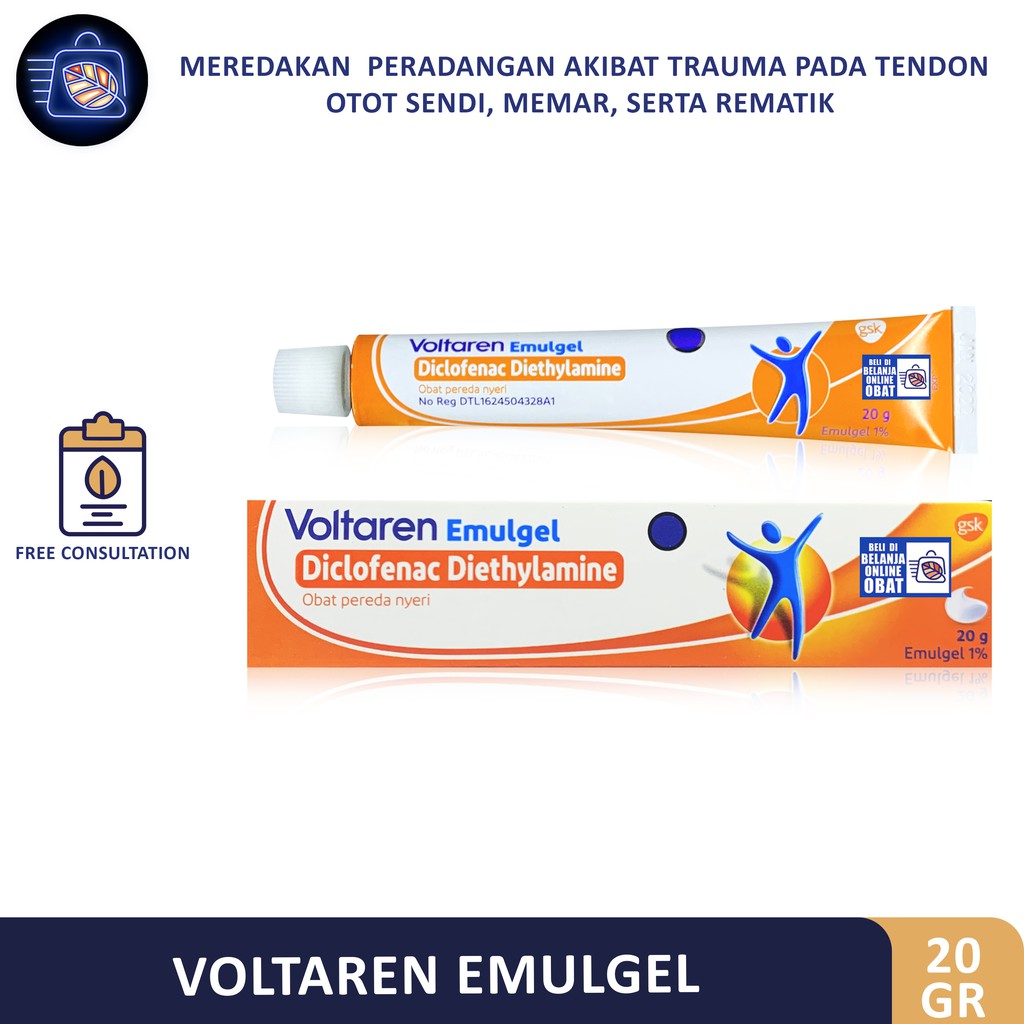 VOLTAREN EMULGEL ( DICLOFENAC SODIUM ) 20GR