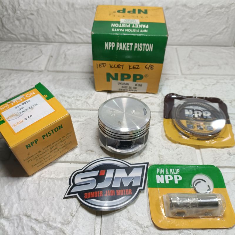 Piston seher kit ring seher kaze zx 130 os 50 size 50 SET NPP