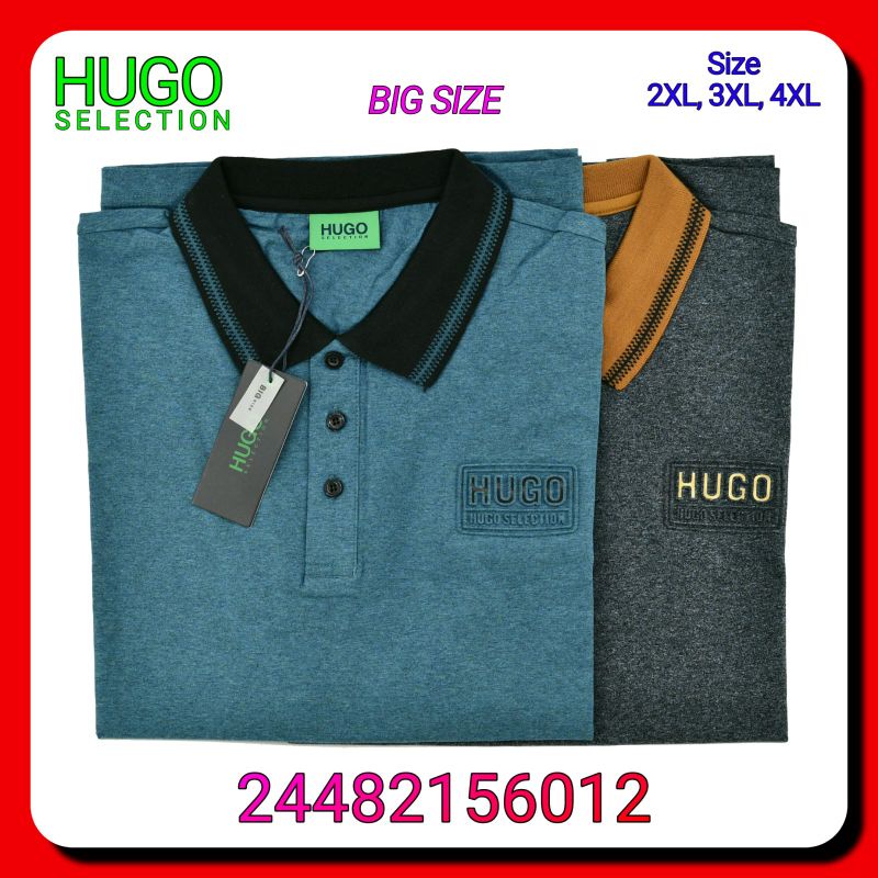 Kaos Kerah Jumbo Big Size Pria 24482156012 Hugo Selection Lengan Pendek