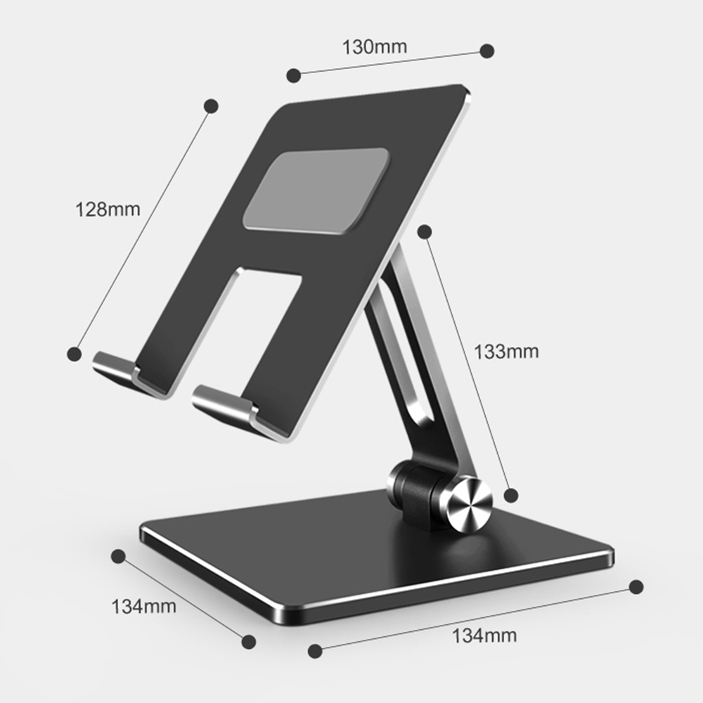 Tablet Holder Stand Desk Foldable Holder Dock For iPad/Phone Bisa Dilipat Ketinggian Bisa Diatur