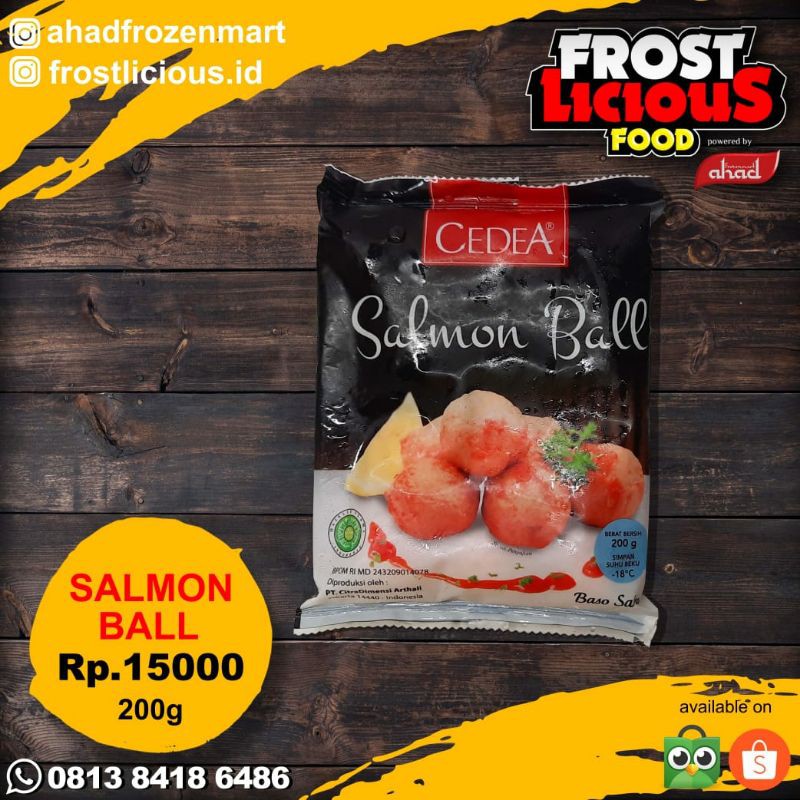 

CEDEA Salmon Ball 200gr Bakso Salmon Frozen Food