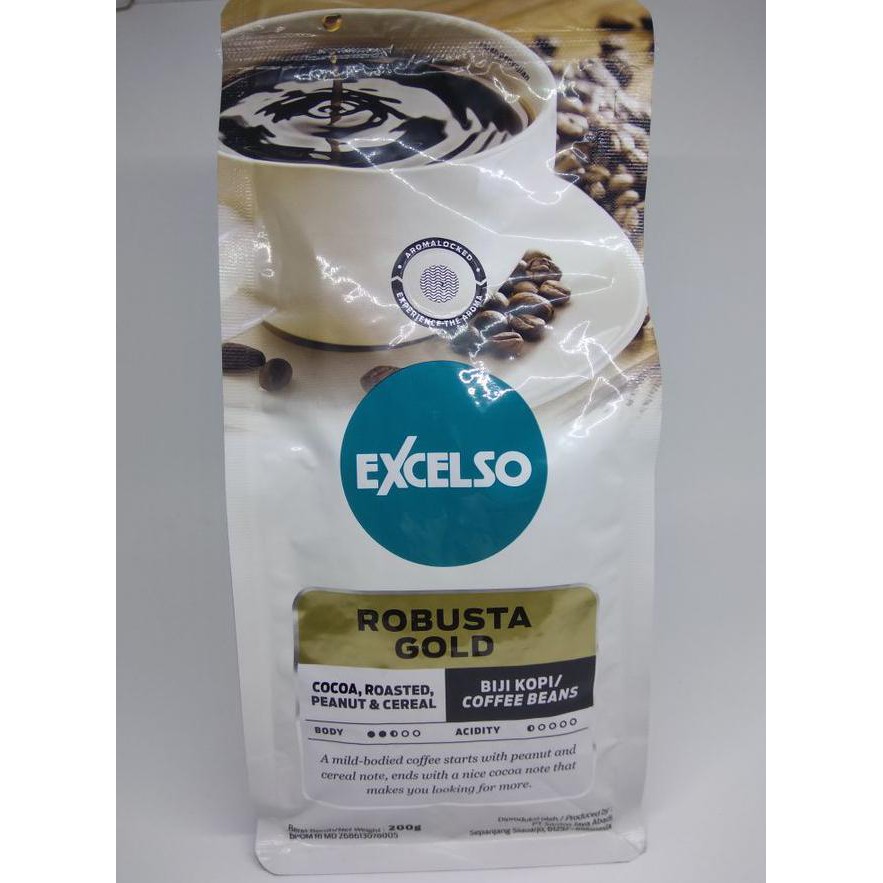 

avvh excelso robusta gold bean (biji) kopi smoky n bold 200gr 3bh9