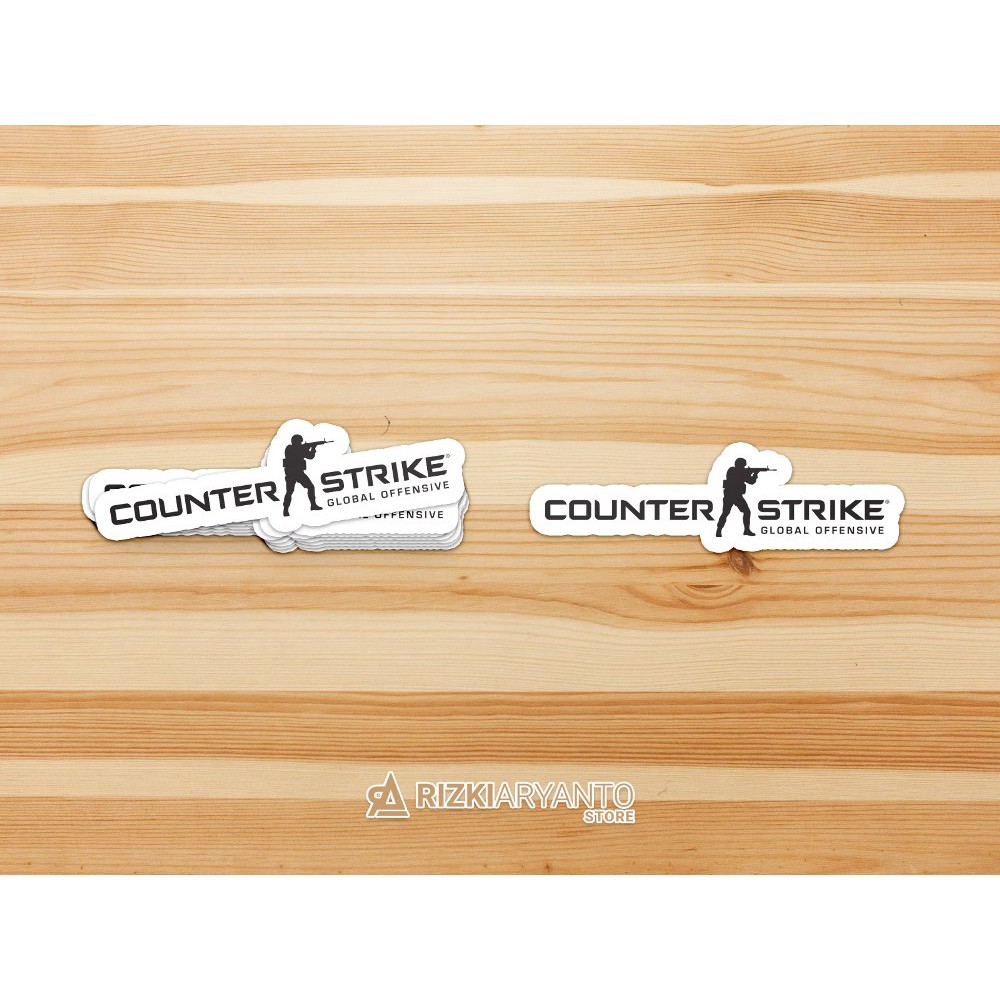 Sticker - Stiker Logo Counter Strike Global Offensive untuk PC Laptop HP dll