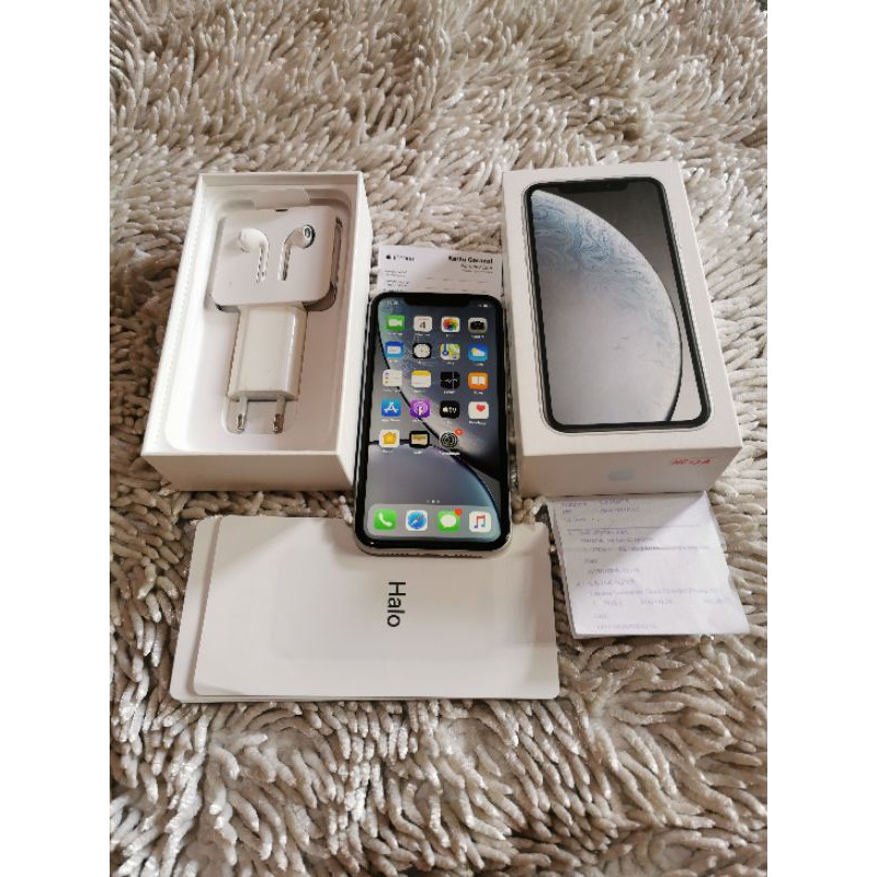 iphone XR 64GB resmi iBox white fulset original