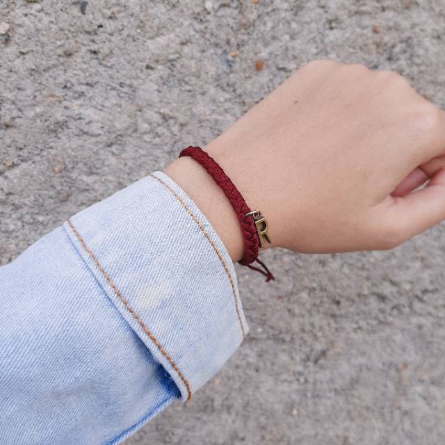 Gelang Arka Inisial Huruf / Gelang Inisial / Gelang Huruf