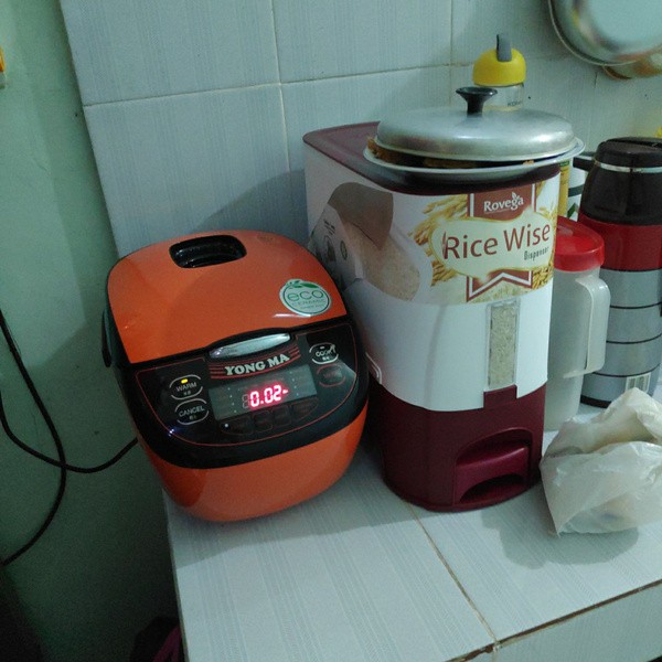 Dispenser Container Tempat Beras Tempat Simpan Penyimpanan Beras Rovega Rice Box MURAH