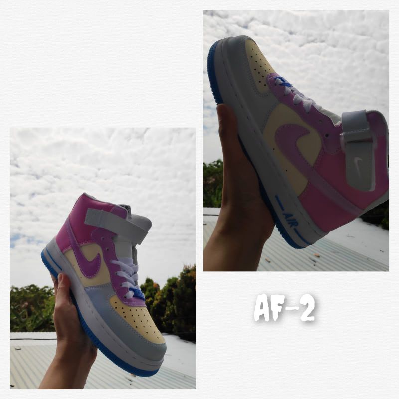 Sepatu Wanita Sneakers Jordan Airforce 1Low/Higt UV Change Color Kode: AF-1 / AF-2