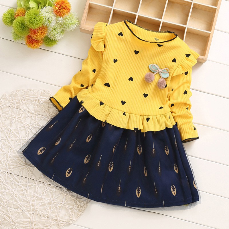 CHUBBI 12 Dress Anak Perempuan L.Panjang Print Love