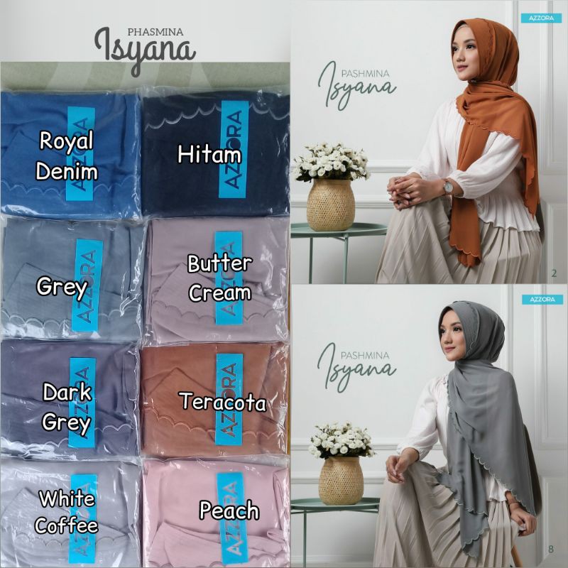 Pashmina tali Isyana AzzoraHijab Diskon 20%