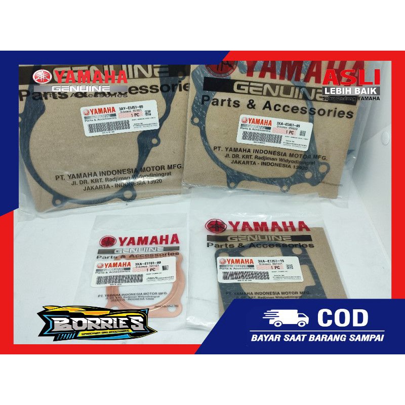 Paking Topset F1ZR 3xa e1351 3xa e1181 3ay e54541 paking blok kop mesin SET ori Yamaha