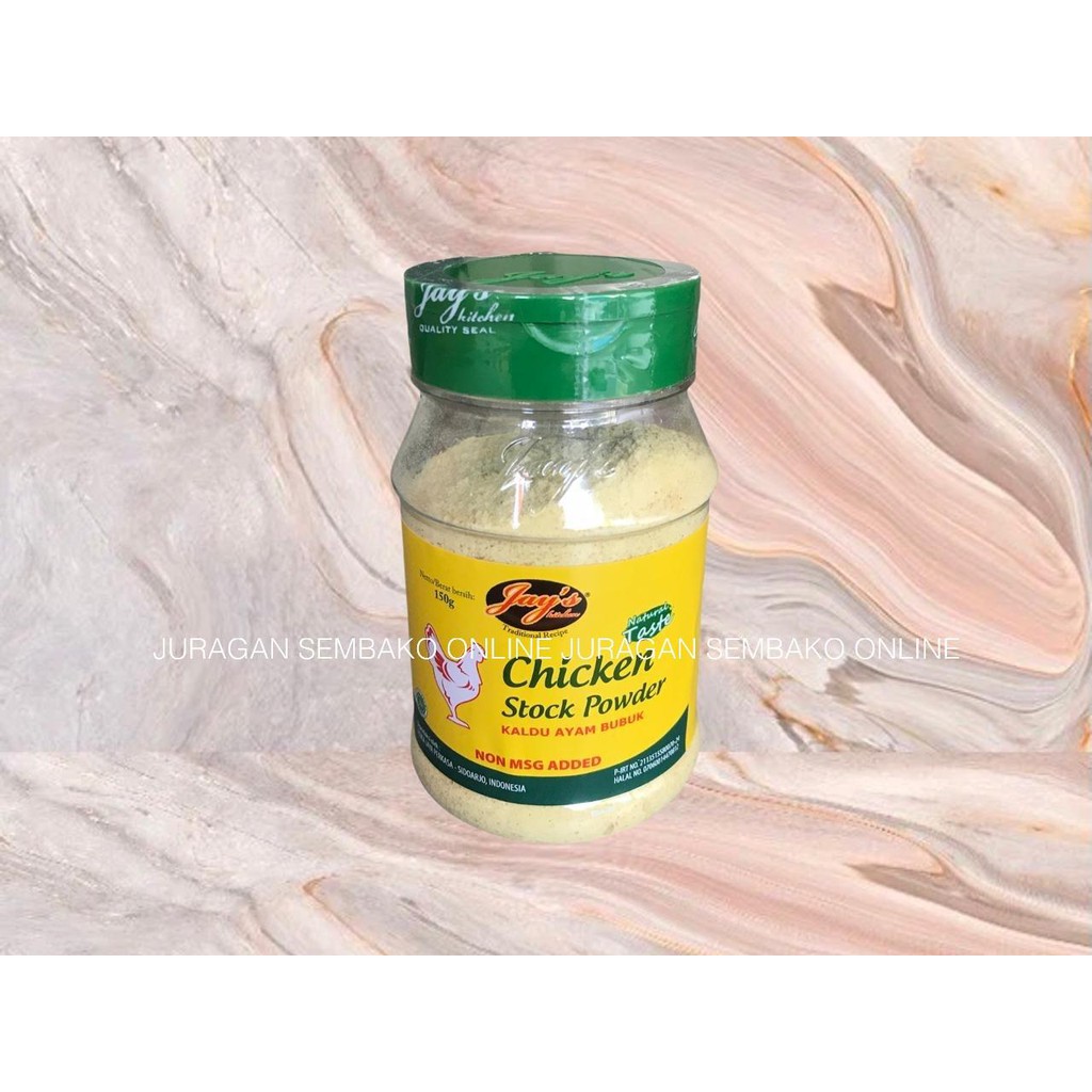 (JSO) jay's CHICKEN STOCK POWDER 150 gr NON MSG / KALDU AYAM BUBUK/ PENYEDAP RASA