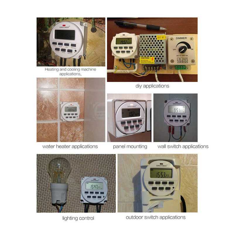 FatihShop Sinotimer Programmable Timer Switch Relay 220V AC - TM618N-2