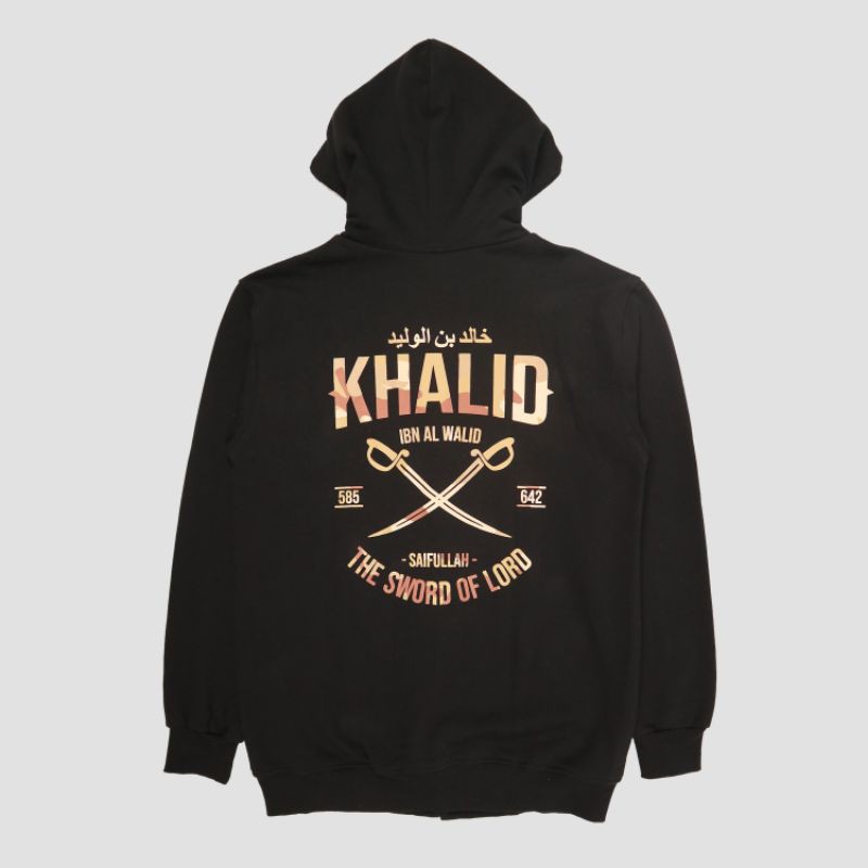 Hoodie Zipper Khalid Bin Walid