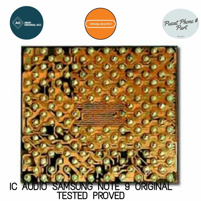 IC AUDIO SAMSUNG NOTE 9 ORIGINAL TESTED PROVED