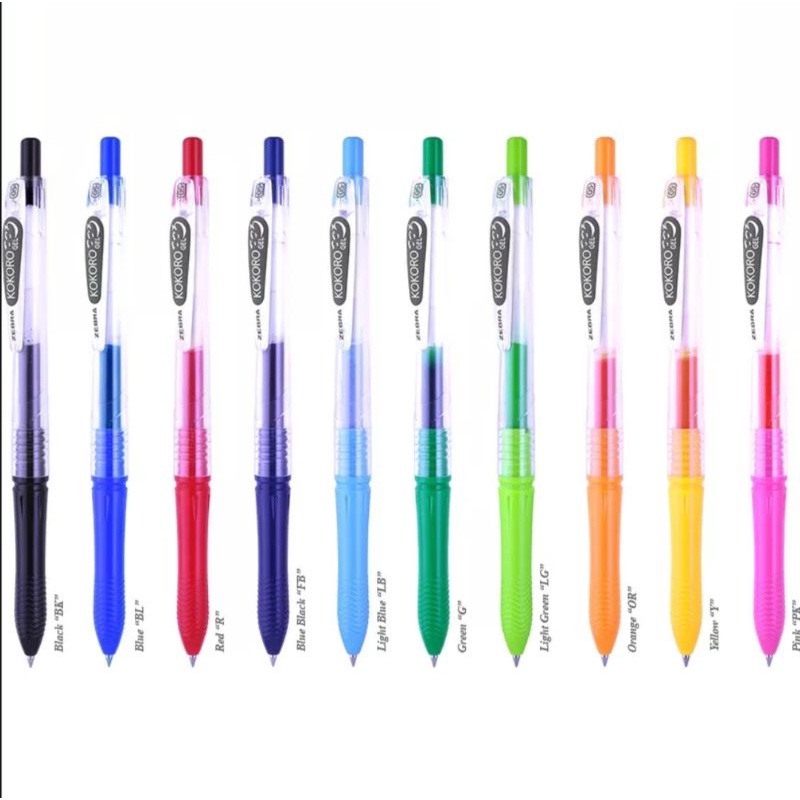 

STAR BAGS Pulpen Gel Kokoro 0.5mm - Bolpen Warna Bolpen Pelangi 0,5 mm