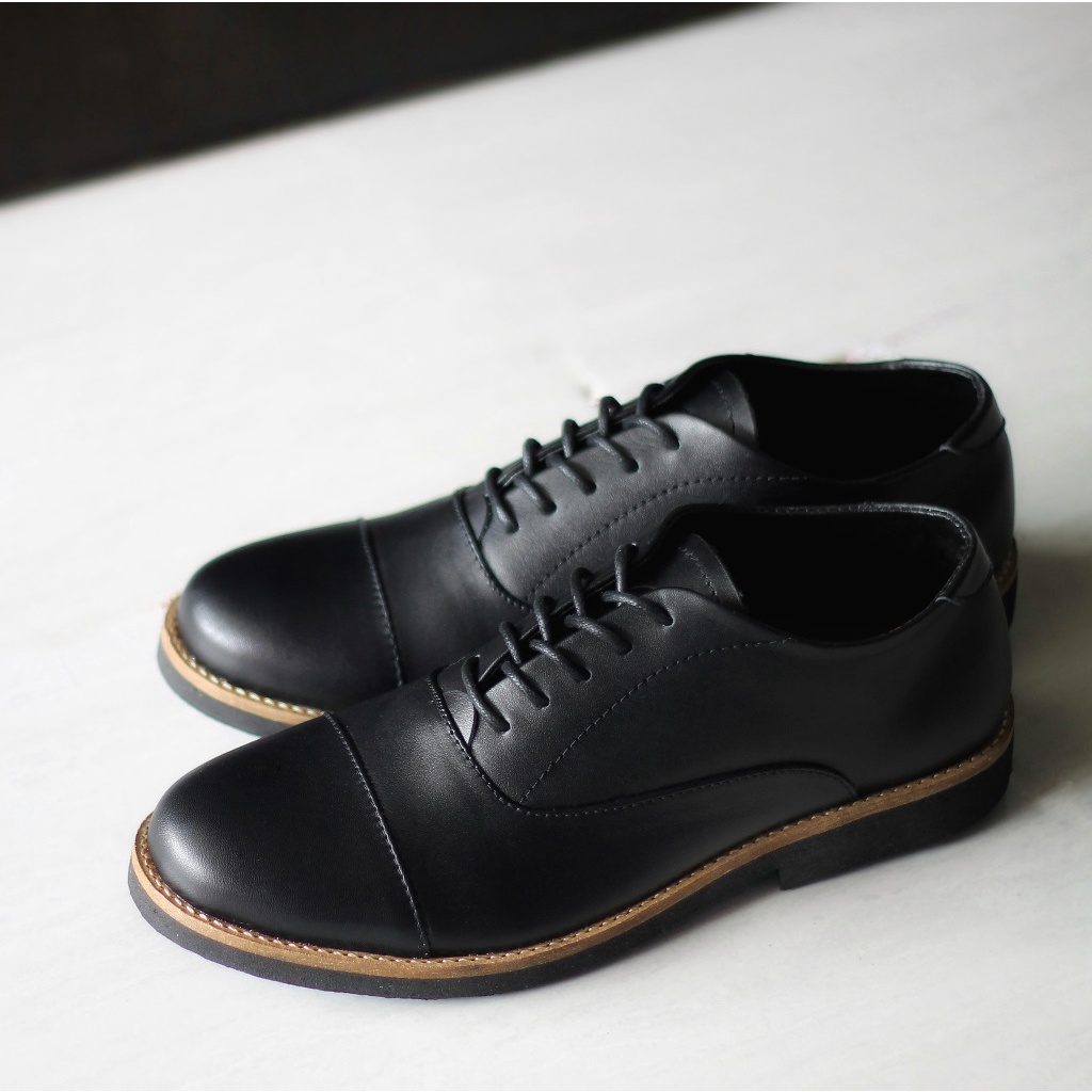 OXFORD BROWN ORIGINAL x KENZIOS Sepatu Kulit Sapi Asli Coklat Pria Formal Pantofel Tali Kerja Kantor Dinas Resmi Guru Kantoran Pesta Undangan Wedding Kondangan Nikah Modern Casual Derby Genuine Leather Footwear Big Size Jumbo Ukuran Besar 44 Keren Terbaru