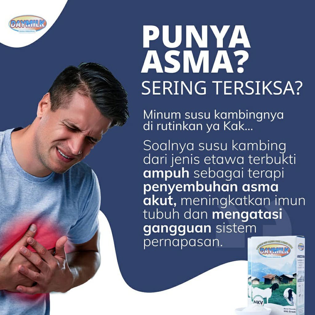 DAYMILK - SUSU KAMBING ETAWA PREMIUM PLATINUM LANCARKAN PERNAFASAN TULANG KEROPOS BRONCHITIS ASI BOOSTER