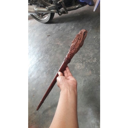deder keris warangka  kayu stigi ukir kembangan