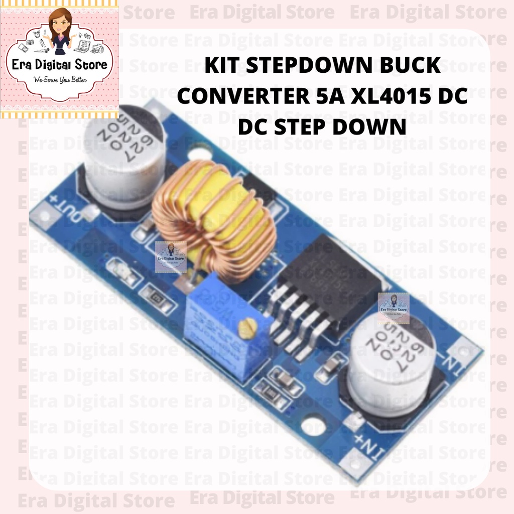 Kit Stepdown Buck Converter 5A XL4015 Dc Dc Step Down XL 4015