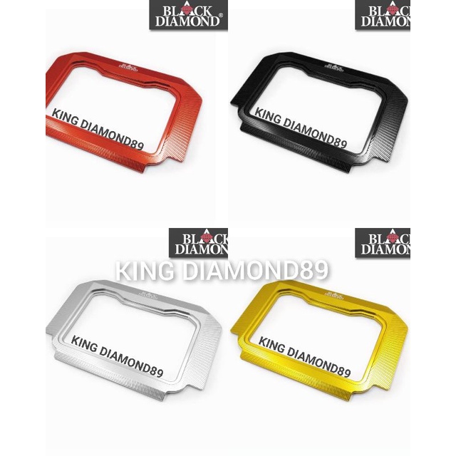 COVER TUTUP SPIDO FRAME SPIDOMETER HONDA ADV 150 MERK BLACK DIAMOND FULL CNC ORIGINAL