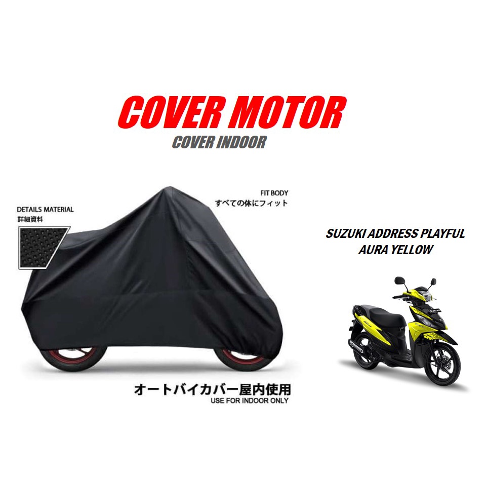 COVER SARUNG PENUTUP MOTOR SUZUKI KHUSUS INDOOR SARUNG  SELIMUT  AKSESORIS SUZUKI  Address Playful A
