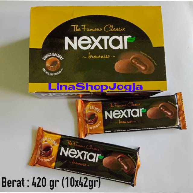 

NEXTAR CHOCO DELIGHT BROWNIES Box isi 10pcc x 42 g