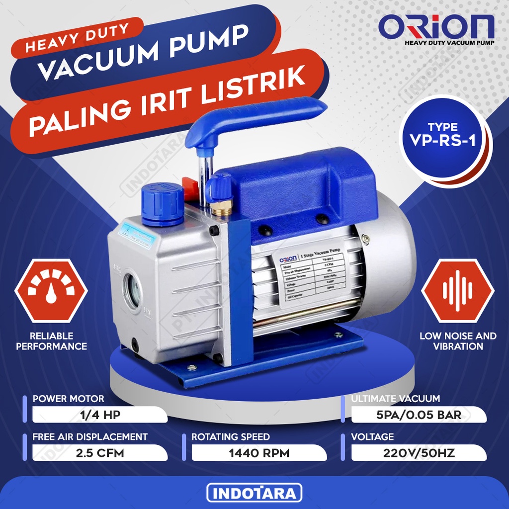 Vacuum Pump AC Mesin Pompa Vacuum AC 1/4 hp Orion VP RS 1