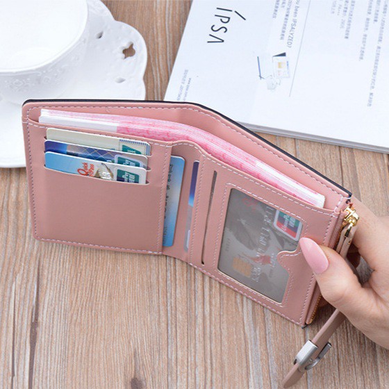 DOMPET LIPAT WANITA IMPORT KULIT PREMIUM HIJAU HASSE MURAH KOREA FASHION BATAM ABG PESTA TERBARU ORI