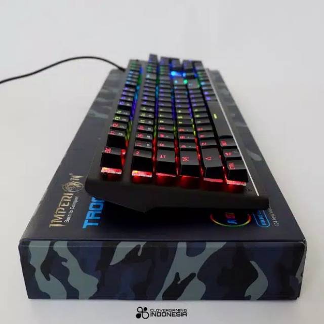 Keyboard Gaming Imperion Trooper 10 KG-M10F Mechanical, RGB mirip imperion MECH 10