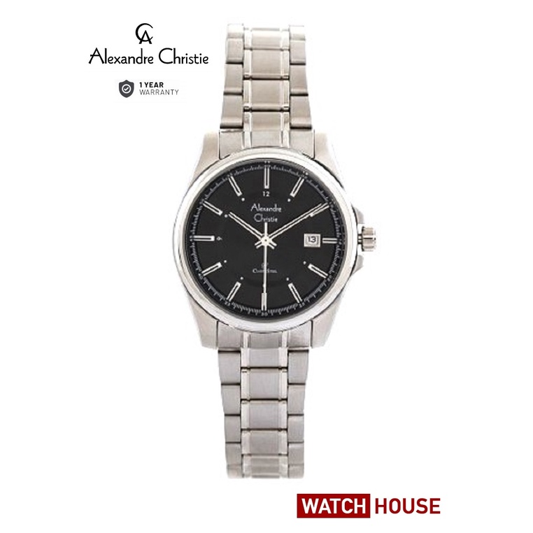 ALEXANDRE CHRISTIE AC 8502 AC8502 AC8502LD 8502 ANALOG ORIGINAL WATCH JAM TANGAN WANITA TALI STAINLE