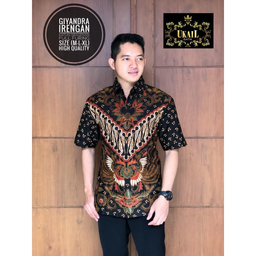 GIYANDRA IRENGAN / BATIK PRIA LENGAN PENDEK / by UKAIL BATIK / 10.3