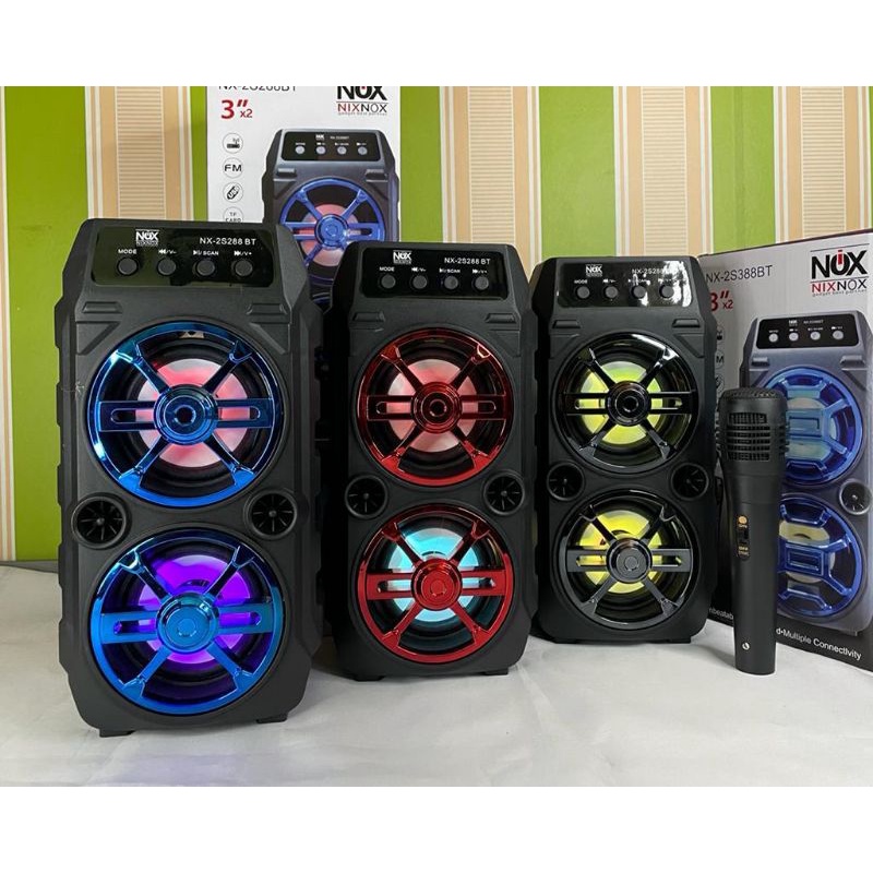 Speaker Nixnox Karaoke Speaker Bluetooth NX-2S88BT NX-2S188BT NX-2S288BT NX-2S388BT NX-2S588BT NX-501 NX-801 NX-802 NX-803 + Microphone#speaker#speakerbluetooth#speakerbluetoothmurahh