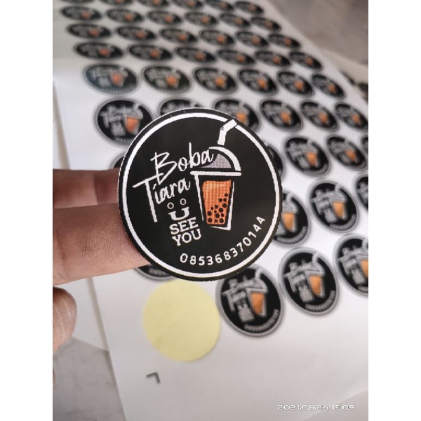 

stiker kromo sticker label kemasan makanan minuman