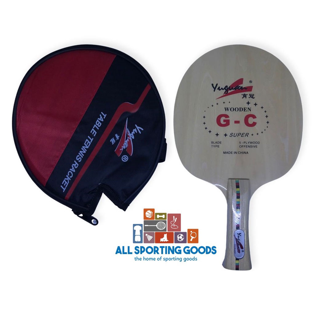 Kayu Tenis Meja / Pingpong Yuguan G-C Wooden 5 Plywood Offensive