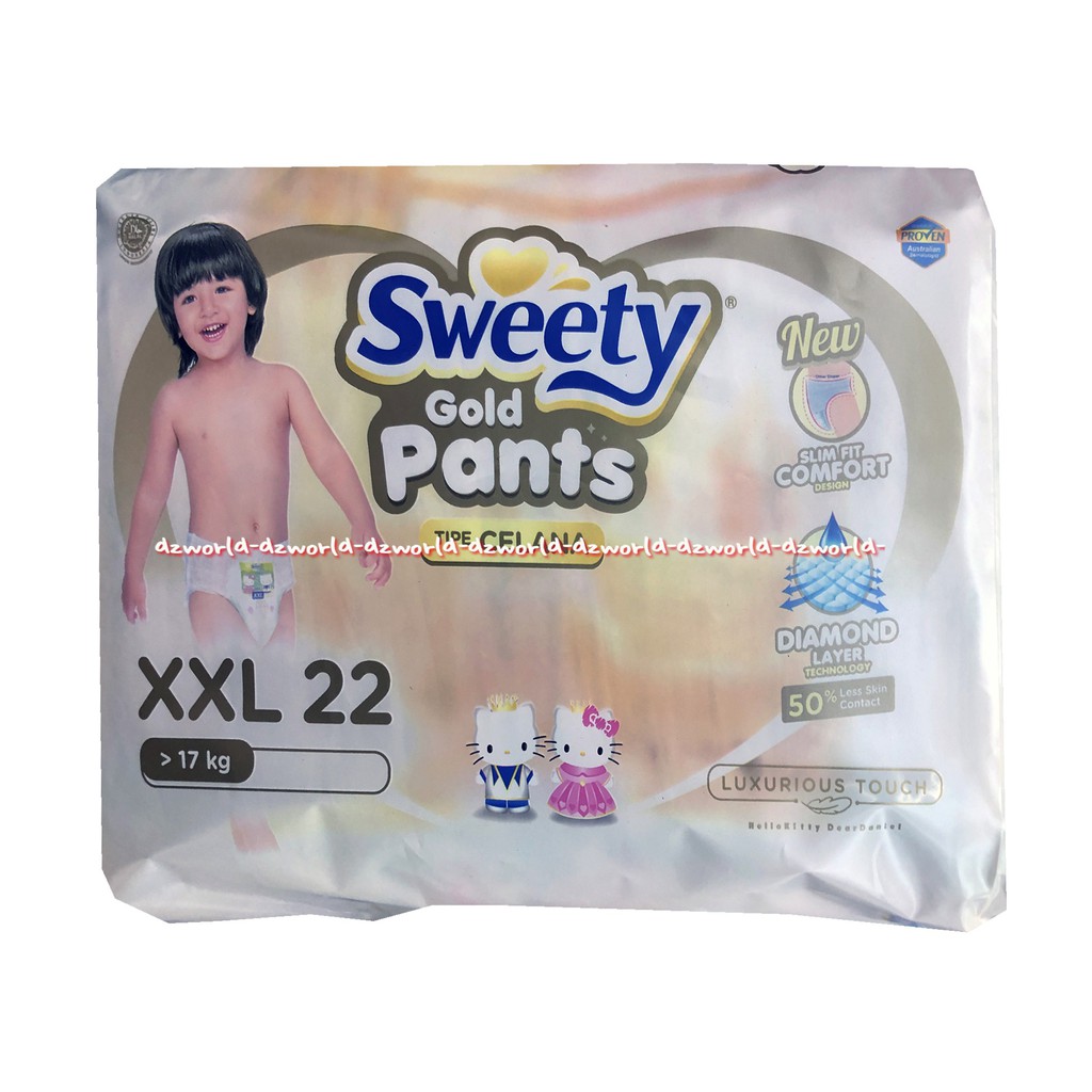 Sweety Gold Pants Tipe Celana XXL 22 Popok Celana Anak 17kg