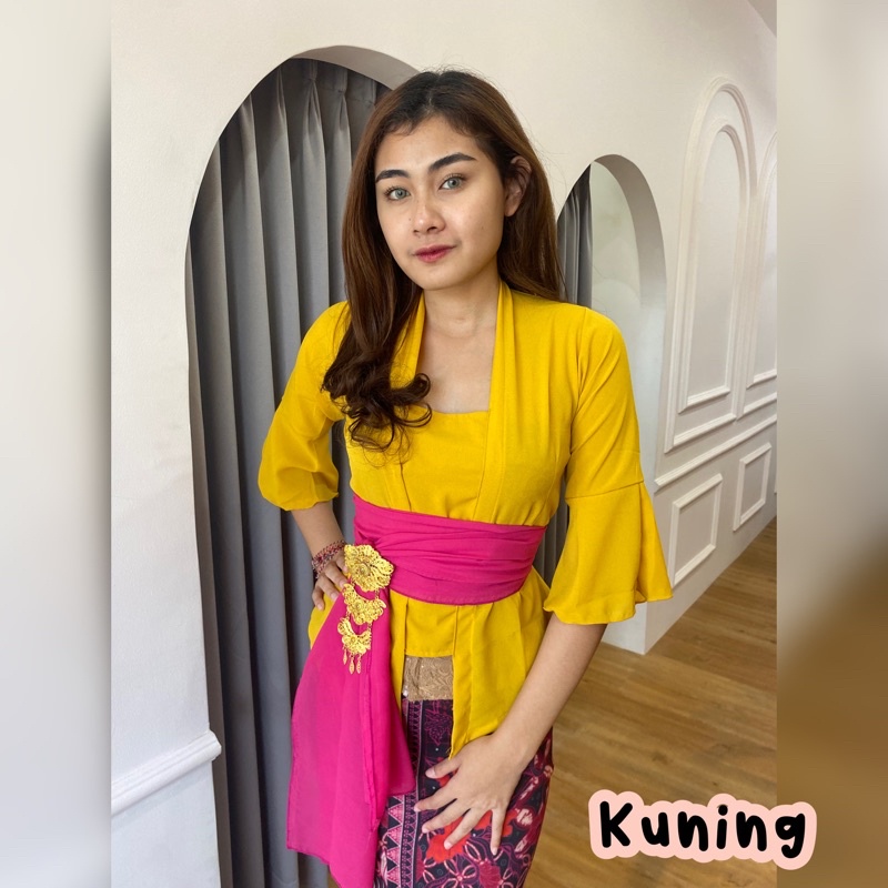 [SALE] KEBAYA BALI JADI SIFON RUMBAI POLOS (ATASAN KEBAYA SAJA) READY KIRIM INSTANT