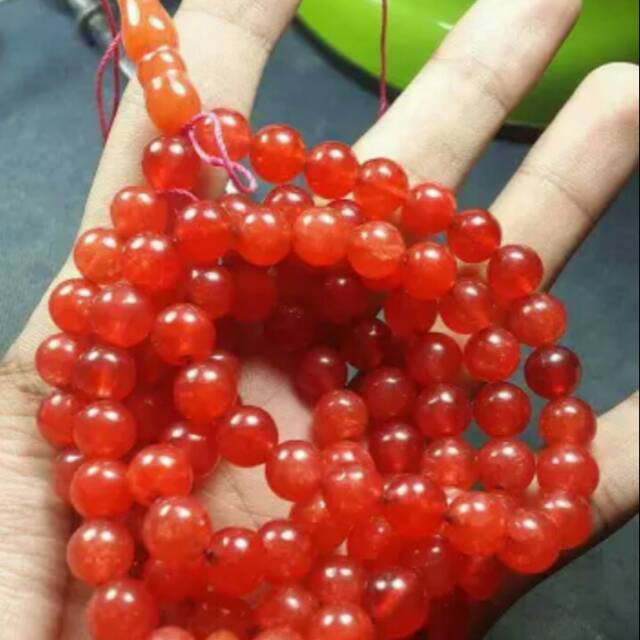 Tasbih Batu Giok Merah HQ