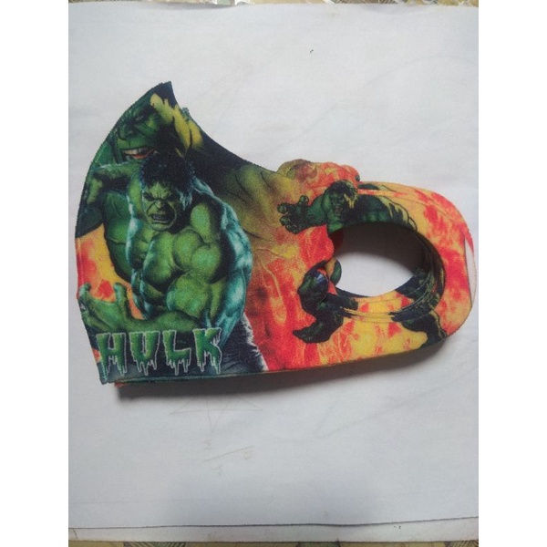 masker scuba anak laki laki karakter hulk