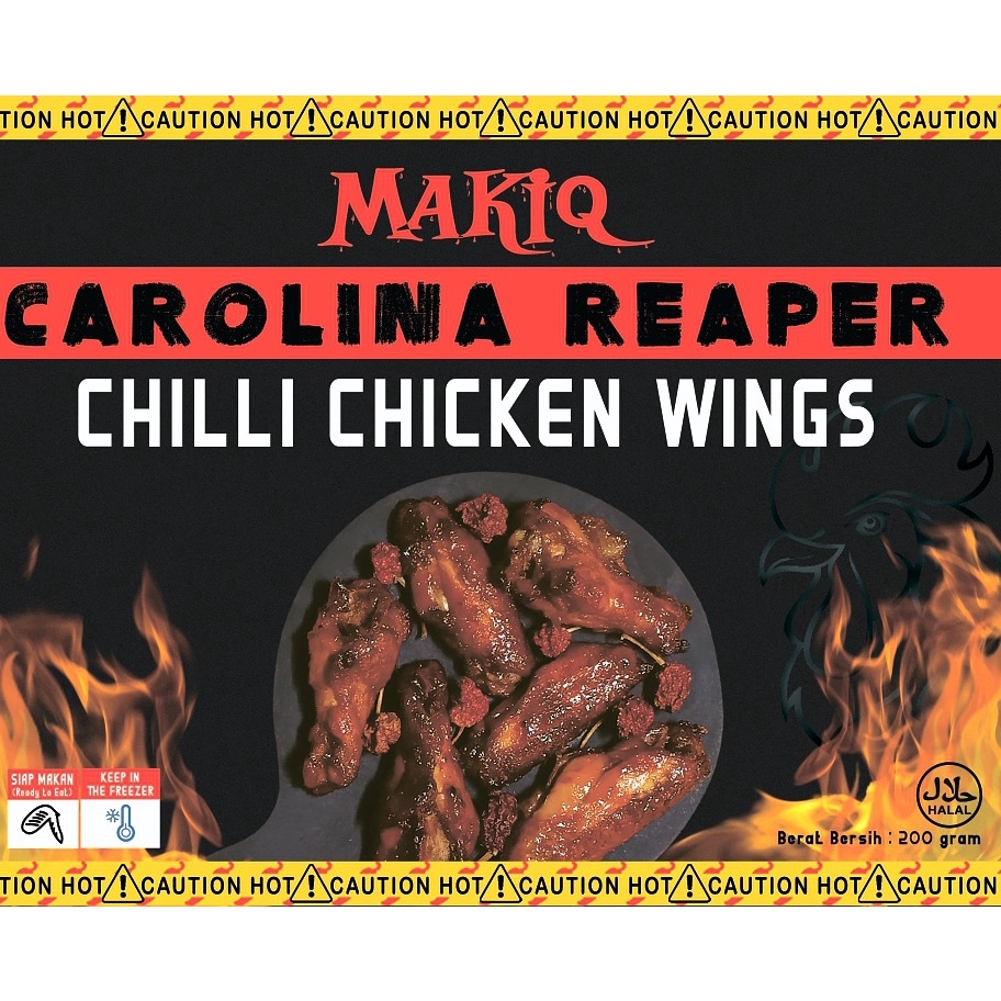 

Carolina reaper, Chilli Chicken Wings Makiq