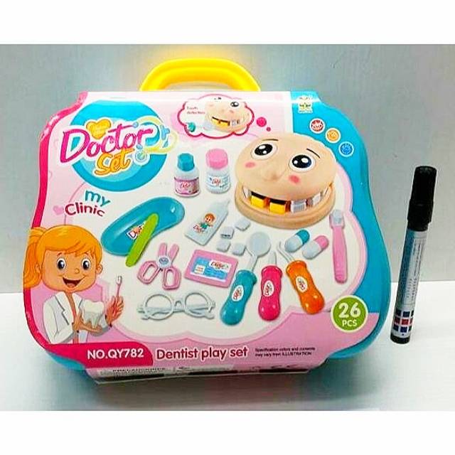 MOMBABY1 Edisi Kedua - Kado Mainan Anak Koper Dokter Gigi atau Dentist set Toys