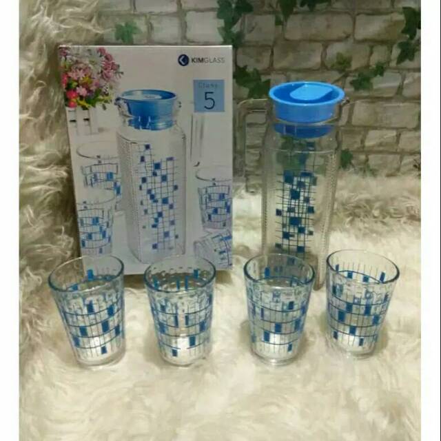 Set teko kimglass murah