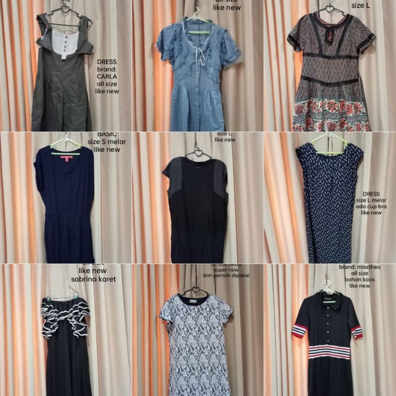 dress wanita preloved dress wanita second dress vintage dress wanita baru