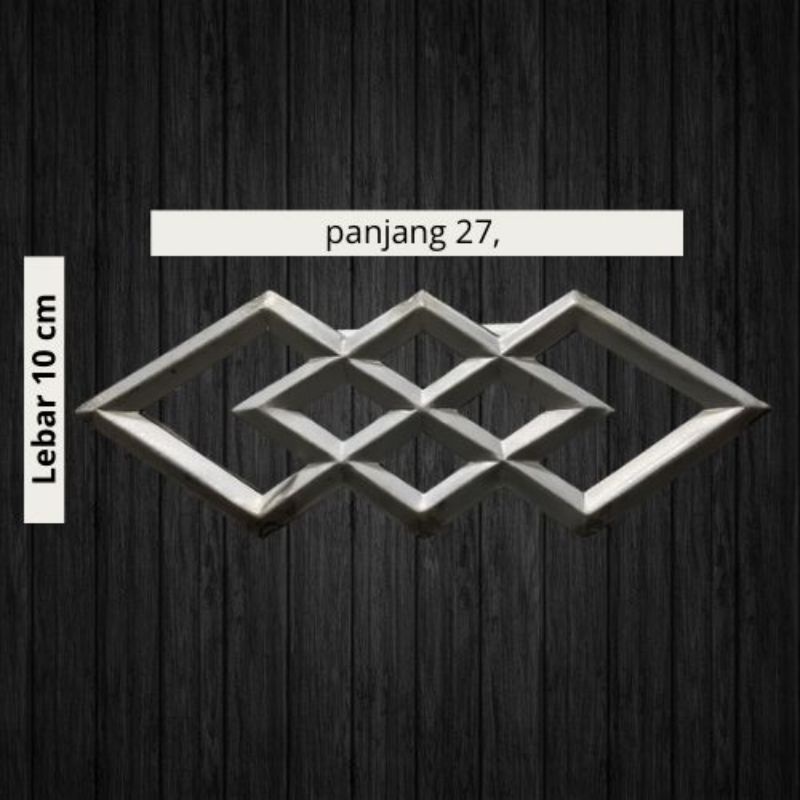 WAJIK SUSUN 3 TUMPUK 2 MUKA ORNAMEN PAGAR